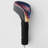 Dragon Scape Fire Night Golfheadcover (Schuin)