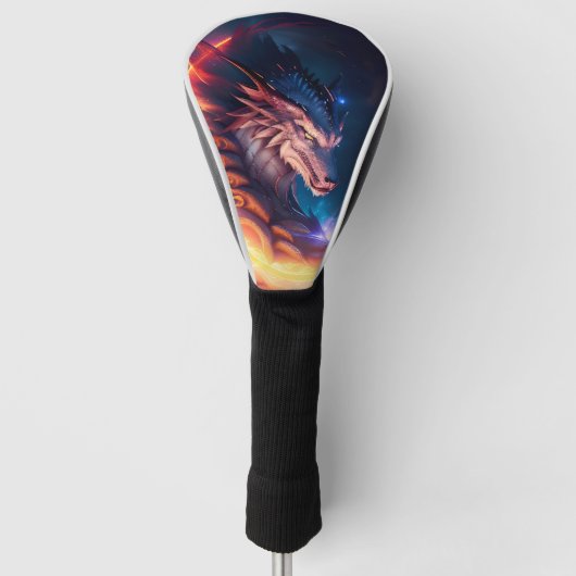 Dragon Scape Fire Night Golfheadcover (Voorkant)