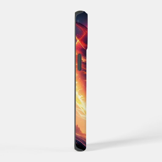 Dragon Scape Fire Night iPhone 15 Case (Rechterkant)