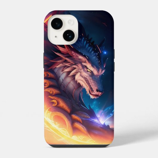 Dragon Scape Fire Night iPhone Hoesje (Achterkant)