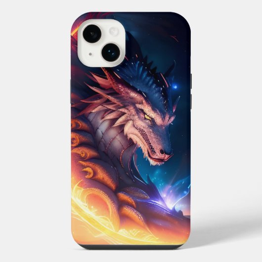 Dragon Scape Fire Night iPhone Hoesje (Achterkant)