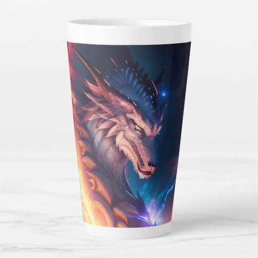Dragon Scape Fire Night Latte Mok (Voorkant)