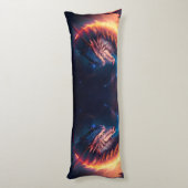 Dragon Scape Fire Night Lichaamskussen (Achterkant (Verticaal))