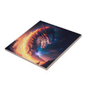 Dragon Scape Fire Night Tegeltje (Zijkant)