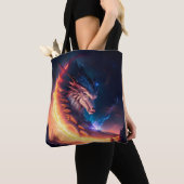 Dragon Scape Fire Night Tote Bag (Dichtbij)