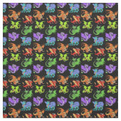 Dragon Scene Kinder Slender Stof (Swatch)