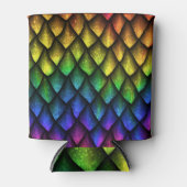 Dragon schaalt naadloze 3D textuur. Blikjeskoeler (Voorkant)