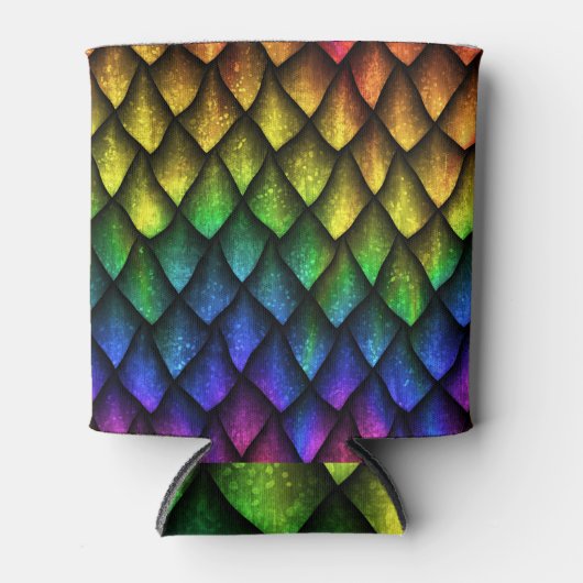 Dragon schaalt naadloze 3D textuur. Blikjeskoeler (Voorkant)