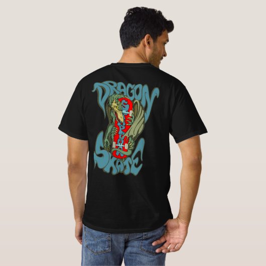 Dragon schaats t-shirt (Achterkant volledig)