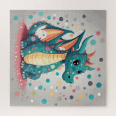 Dragon schattig legpuzzel (Horizontaal)