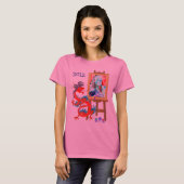 Dragon schildert uw portret sjabloon Shirt (Voorkant volledig)