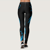 Dragon Scream  RPG Blue Dragons Leggings (Achterkant)