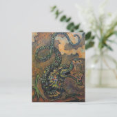 Dragon Scroll, Briefkaart van Japanse kunst (Staand voorkant)