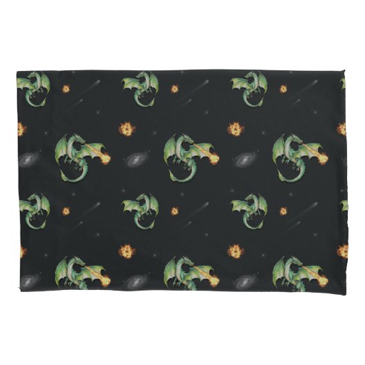 Dragon Seamless Pattern Kussensloop (Voorkant)