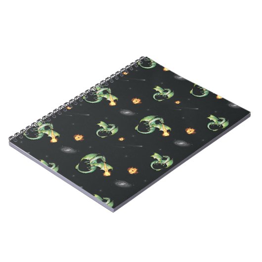 Dragon Seamless Pattern Notitieboek (Linkerzijde)