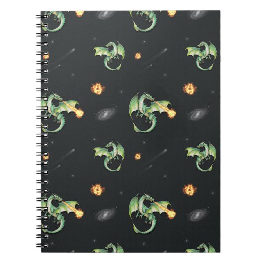 Dragon Seamless Pattern Notitieboek (Voorkant)