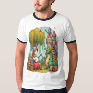 Dragon Serenade door een mystieke prinses T-shirt