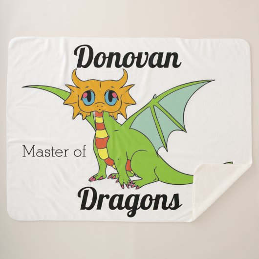 Dragon Sherpa Deken (Voorkant (horizontaal))