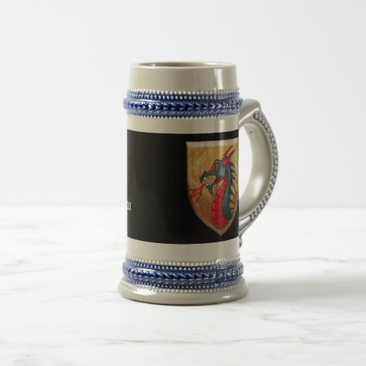 Dragon Shield on Black Bierpul (Voorkant rechts)