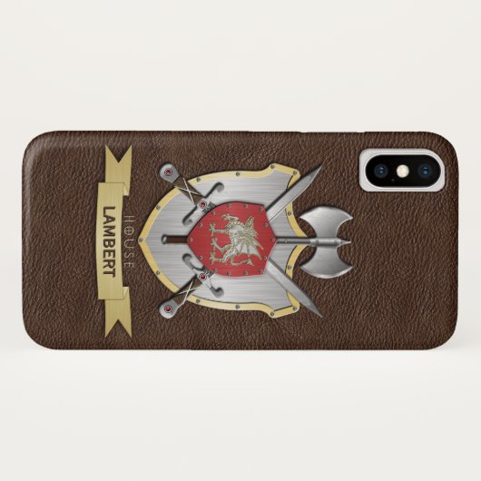 Dragon Sigil Battle Crest Brown Case-Mate iPhone Case (Achterkant (horizontaal))
