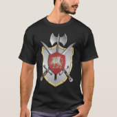 Dragon Sigil Heraldry Crest T-shirt (Voorkant)