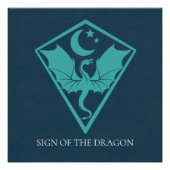 Dragon Sigil Symbol Shield Perfect Poster (Voorkant)