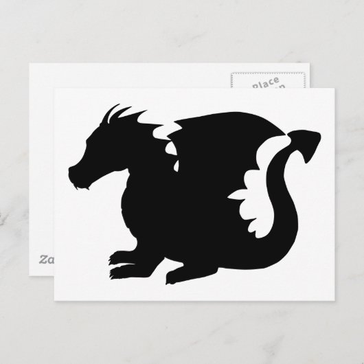 Dragon Silhouette Briefkaart (Voorkant / Achterkant)