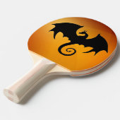 Dragon Silhouette Ping Pong Paddle Tafeltennisbatje (Voorkant Gekanteld)