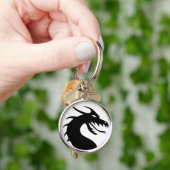 Dragon Silhouette Sleutelhanger (Hand)