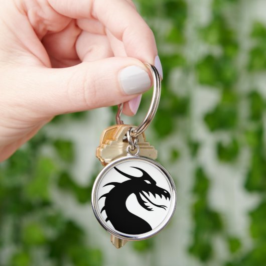 Dragon Silhouette Sleutelhanger (Hand)