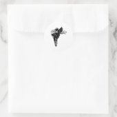 Dragon Silhouette Spirit Animal Emblem Sticker (Tas)