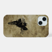 Dragon Silhouette Spirit Animal Totem Emblem iPhone 15 Case (Achterkant horizontaal)