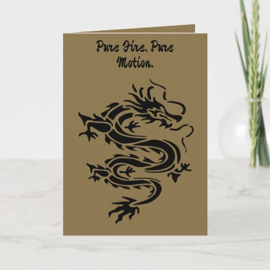 Dragon Sjabloon Stijl Uitgesneden Illustratie (Voorkant)