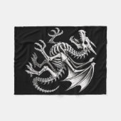 Dragon Skeleton Halloween Fantasy Boys Meisjes Kin Fleece Deken (Voorkant (Horizontaal))