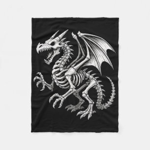 Dragon Skeleton Halloween Fantasy Boys Meisjes Kin Fleece Deken