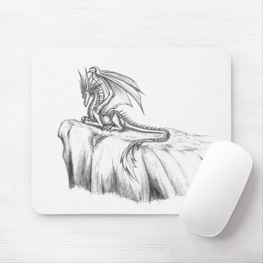 Dragon Sketch Mousepad Muismat (Met muis)