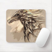 Dragon Sketch Mousepad Muismat (Met muis)