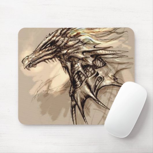 Dragon Sketch Mousepad Muismat (Met muis)