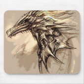 Dragon Sketch Mousepad Muismat (Voorkant)
