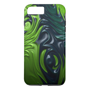 Dragon Skin Blue Green Armour Style Fractal Art Case-Mate iPhone Case