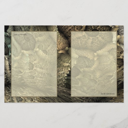 Dragon Skin Fractal Art-laptop Briefpapier (Voorkant)