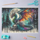 Dragon Skull Woman Tissuepapier (Craft)