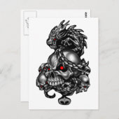 Dragon Skulls Briefkaart (Voorkant / Achterkant)
