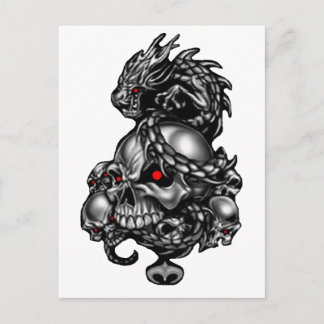 Dragon Skulls Briefkaart