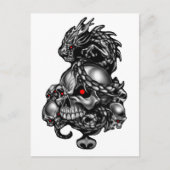 Dragon Skulls Briefkaart (Voorkant)