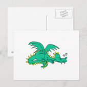 Dragon Slaping Briefkaart (Voorkant / Achterkant)