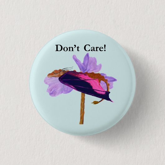 Dragon Slaping Ronde Button 3,2 Cm (Voorkant)