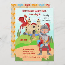 Dragon Slayer Knight Boy Verjaardagsfeestje