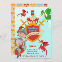 Dragon Slayer Knight Boy Verjaardagsfeestje