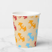 Dragon Slayer Knight Boy Verjaardagsfeestje Papieren Bekers (Achterkant)